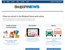 Tablet Screenshot of adbooker.bridportnews.co.uk